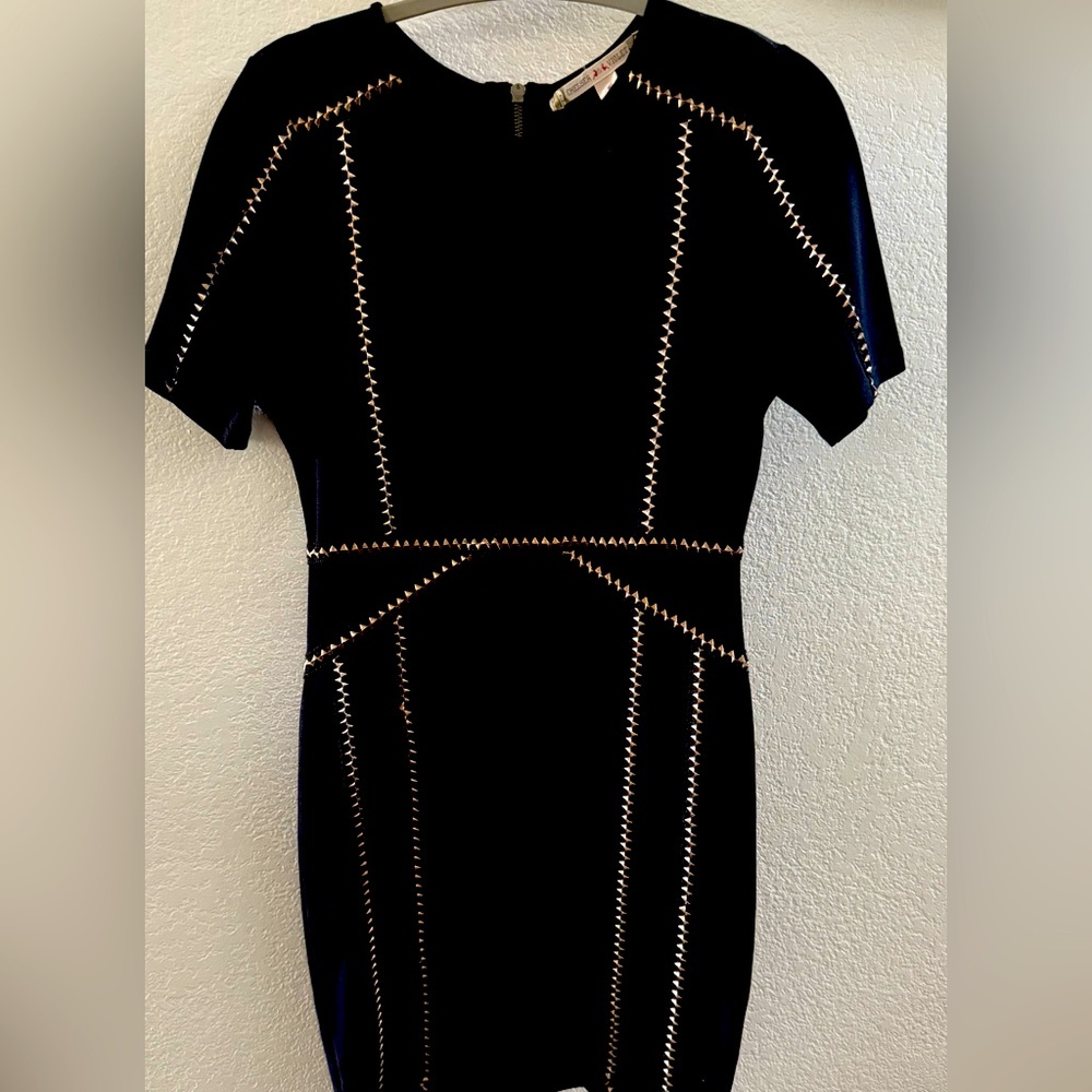 Chelsea & Violet  black jersey bodycon dress